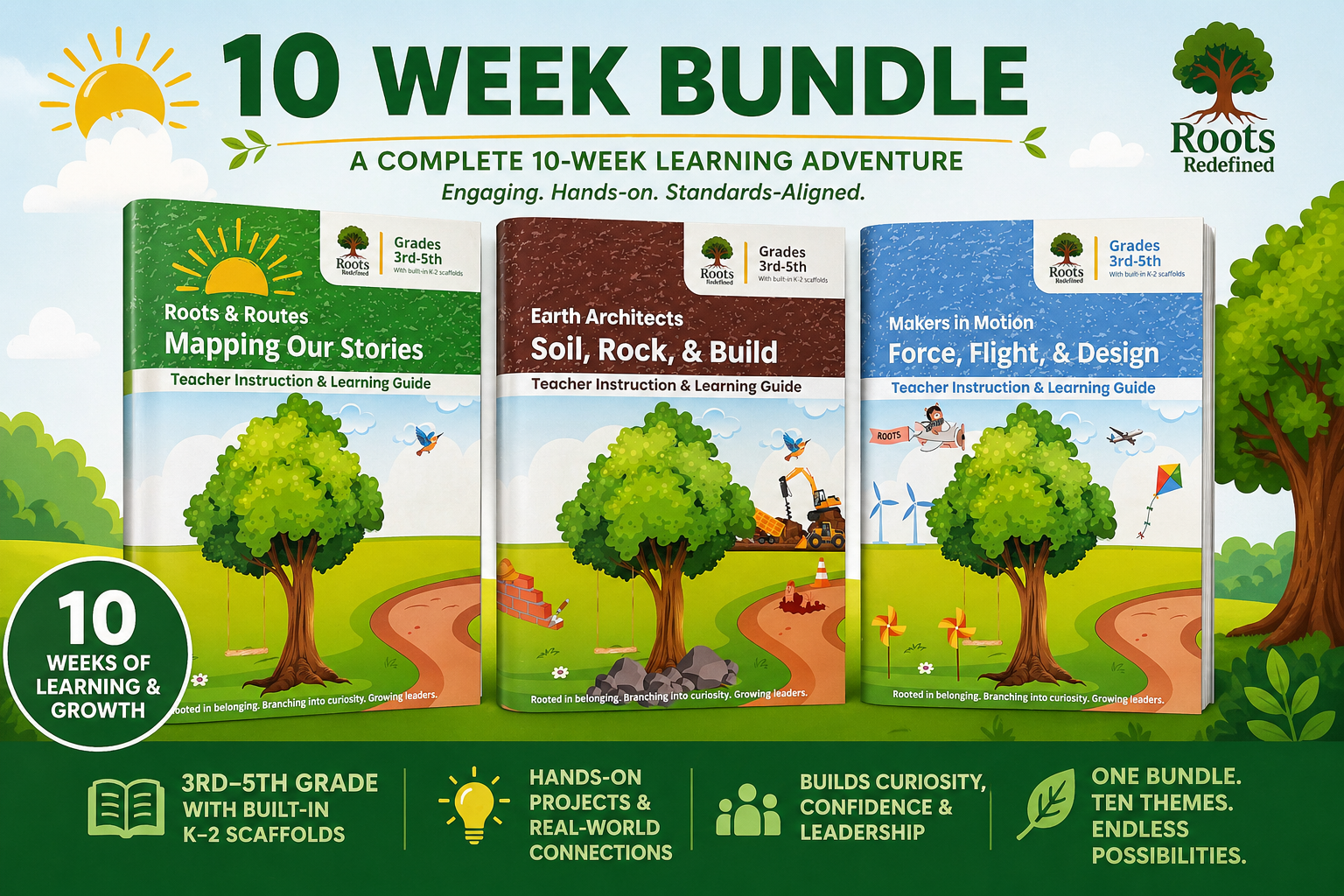 10-Guide Bundle: Teacher Instruction & Learning Guides (Summer Program Edition)